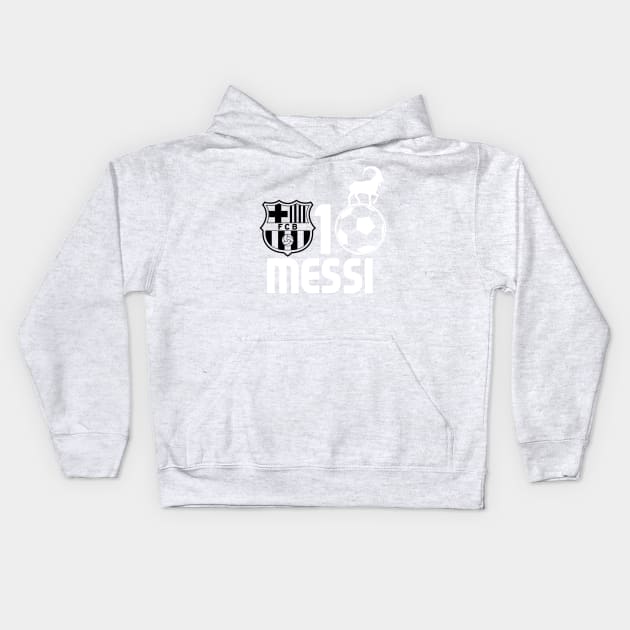 Messi Barca Kids Hoodie by justSVGs